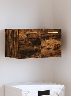 VidaXL Wandkast 60x36,5x35 cm bewerkt hout gerookt eikenkleurig