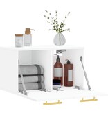 VidaXL Wandkast 60x36,5x35 cm bewerkt hout wit