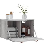 VidaXL Wandkast 60x36,5x35 cm bewerkt hout grijs sonoma eikenkleurig