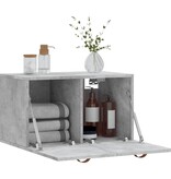 VidaXL Wandkast 60x36,5x35 cm bewerkt hout betongrijs