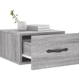 VidaXL Nachtkastjes 2 st wandgemonteerd 35x35x20 cm grijs sonoma eiken