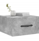 VidaXL Nachtkastjes 2 st wandgemonteerd 35x35x20 cm betongrijs