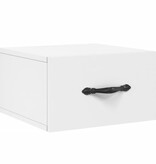 VidaXL Nachtkastjes 2 st wandgemonteerd 35x35x20 cm wit