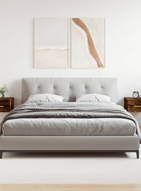 VidaXL Nachtkastjes 2 st wandgemonteerd 35x35x20 cm gerookt eikenkleur