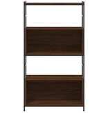 VidaXL Boekenkast 80x30x145,5 cm bewerkt hout en ijzer bruineikenkleur
