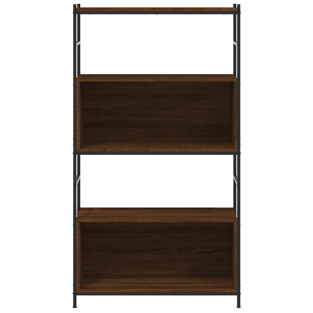 VidaXL Boekenkast 80x30x145,5 cm bewerkt hout en ijzer bruineikenkleur