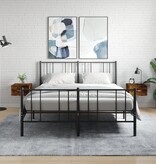 VidaXL Nachtkastjes 2 st wandgemonteerd 35x35x20 cm gerookt eikenkleur