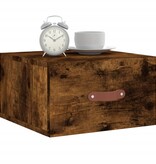VidaXL Nachtkastjes 2 st wandgemonteerd 35x35x20 cm gerookt eikenkleur