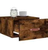 VidaXL Nachtkastjes 2 st wandgemonteerd 35x35x20 cm gerookt eikenkleur