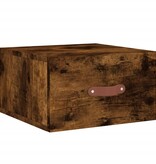 VidaXL Nachtkastjes 2 st wandgemonteerd 35x35x20 cm gerookt eikenkleur