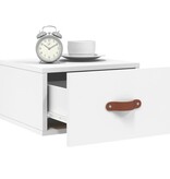 VidaXL Nachtkastjes 2 st wandgemonteerd 35x35x20 cm wit