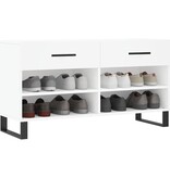 VidaXL Schoenenbank 102x35x55 cm bewerkt hout wit
