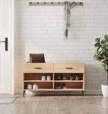 VidaXL Schoenenbank 102x35x55 cm bewerkt hout sonoma eikenkleurig