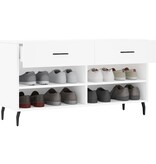 VidaXL Schoenenbank 102x35x55 cm bewerkt hout wit