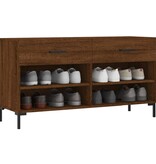 VidaXL Schoenenbank 102x35x55 cm bewerkt hout sonoma eikenkleurig
