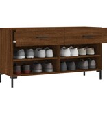VidaXL Schoenenbank 102x35x55 cm bewerkt hout sonoma eikenkleurig