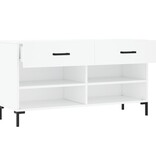 VidaXL Schoenenbank 102x35x55 cm bewerkt hout wit