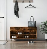 VidaXL Schoenenbank 102x35x55 cm bewerkt hout gerookt eikenkleurig