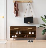 VidaXL Schoenenbank 102x35x55 cm bewerkt hout sonoma eikenkleurig