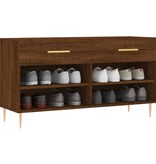 VidaXL Schoenenbank 102x35x55 cm bewerkt hout sonoma eikenkleurig