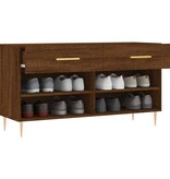 VidaXL Schoenenbank 102x35x55 cm bewerkt hout sonoma eikenkleurig