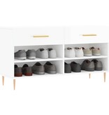 VidaXL Schoenenbank 102x35x55 cm bewerkt hout hoogglans wit