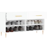 VidaXL Schoenenbank 102x35x55 cm bewerkt hout hoogglans wit