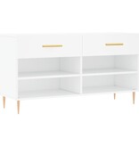 VidaXL Schoenenbank 102x35x55 cm bewerkt hout wit