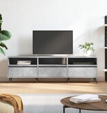 VidaXL Tv-meubel 150x30x44,5 cm bewerkt hout betongrijs