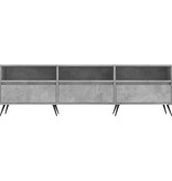VidaXL Tv-meubel 150x30x44,5 cm bewerkt hout betongrijs