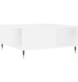 VidaXL Salontafel 80x80x36,5 cm bewerkt hout wit