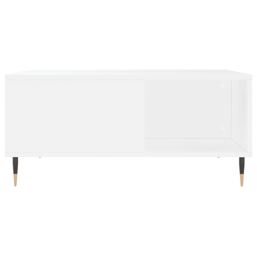 VidaXL Salontafel 80x80x36,5 cm bewerkt hout wit