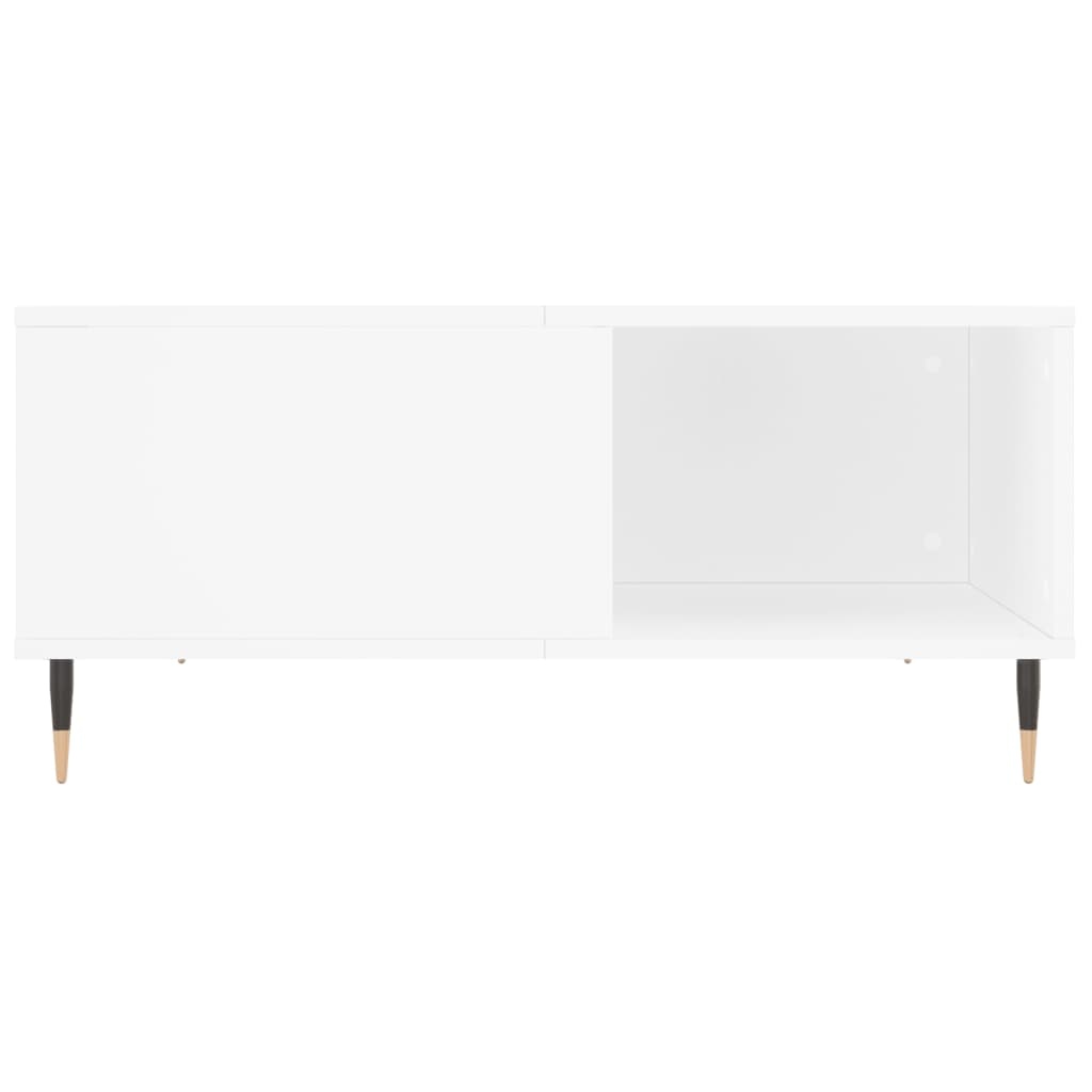 VidaXL Salontafel 80x80x36,5 cm bewerkt hout wit