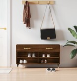 VidaXL Schoenenbank 102x35x55 cm bewerkt hout sonoma eikenkleurig