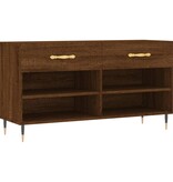 VidaXL Schoenenbank 102x35x55 cm bewerkt hout sonoma eikenkleurig