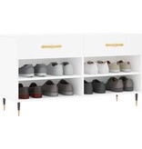 VidaXL Schoenenbank 102x35x55 cm bewerkt hout wit