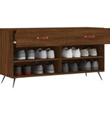VidaXL Schoenenbank 102x35x55 cm bewerkt hout sonoma eikenkleurig