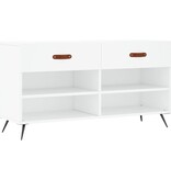 VidaXL Schoenenbank 102x35x55 cm bewerkt hout wit