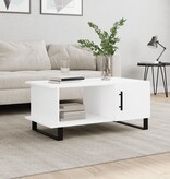 VidaXL Salontafel 90x50x40 cm bewerkt hout wit