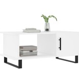 VidaXL Salontafel 90x50x40 cm bewerkt hout wit