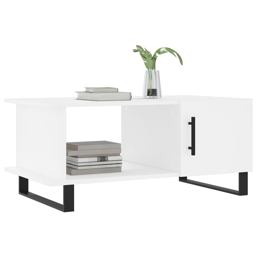 VidaXL Salontafel 90x50x40 cm bewerkt hout wit