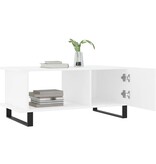VidaXL Salontafel 90x50x40 cm bewerkt hout wit