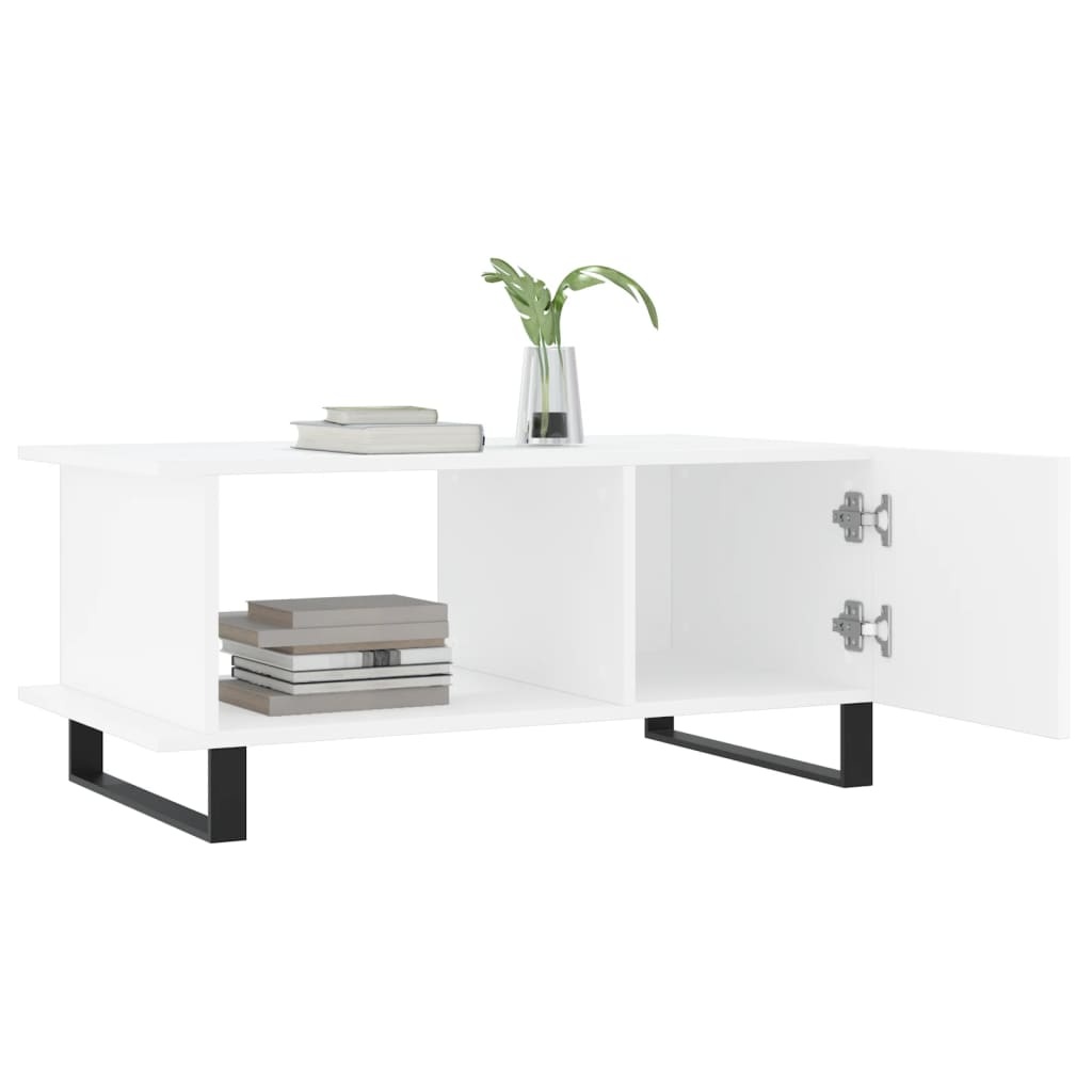VidaXL Salontafel 90x50x40 cm bewerkt hout wit