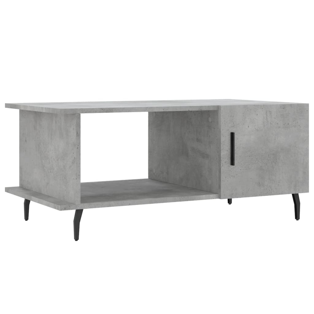 VidaXL Salontafel 90x50x40 cm bewerkt hout betongrijs