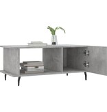 VidaXL Salontafel 90x50x40 cm bewerkt hout betongrijs