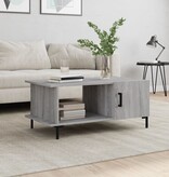 VidaXL Salontafel 90x50x40 cm bewerkt hout grijs sonoma eikenkleurig