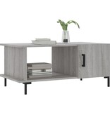VidaXL Salontafel 90x50x40 cm bewerkt hout grijs sonoma eikenkleurig