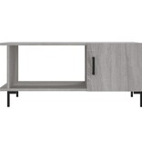 VidaXL Salontafel 90x50x40 cm bewerkt hout grijs sonoma eikenkleurig