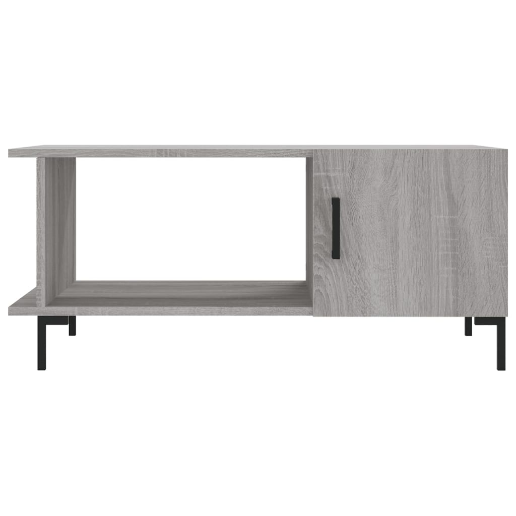 VidaXL Salontafel 90x50x40 cm bewerkt hout grijs sonoma eikenkleurig