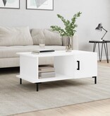VidaXL Salontafel 90x50x40 cm bewerkt hout wit